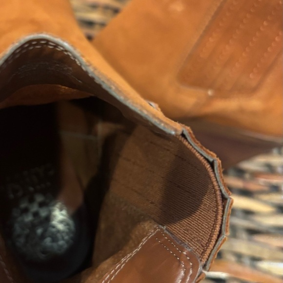 Vince Camuto Ackella caramel suede heeled Western boots in size 8 - Picture 6 of 13